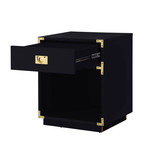 Lebod Side Table / Accent Table / Nightstand (Black)