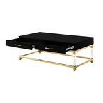Jerome Coffee Table (White/Gold)