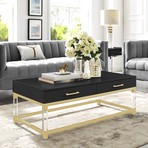 Jerome Coffee Table (White/Gold)