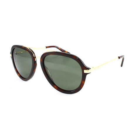 Men's Miramar Polarized Sunglasses // Tortoise + Gold + Green