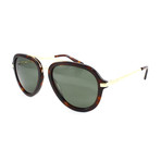Men's Miramar Polarized Sunglasses // Tortoise + Gold + Green