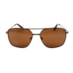 Men's  Polarized Sunglasses // Brown + Gold
