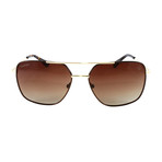 Men's Silver Strand Polarized Sunglasses // Brown + Gold