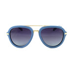 Men's Miramar Polarized Sunglasses // Slate Blue + Gold