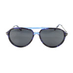 Men's Oak Island Polarized Sunglasses // Navy Horn + Dark Gray