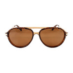Men's Oak IslandPM Polarized Sunglasses // Brown Horn + Gold
