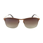 Men's Whitecap Polarized Sunglasses // Matte Brown + Gold