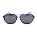 Men's Oak IslandPM Polarized Sunglasses // Navy Horn + Dark Gray