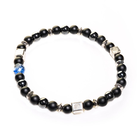 Dell Arte // Onyx Beads Bracelet // Black