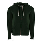French Terry Zip Up Hoodie // Black (L)