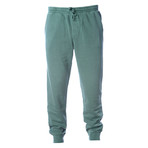Pigment Dyed Fleece Sweatpants // Green (2XL)