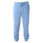Pigment Dyed Fleece Sweatpants // Light Blue (XL)