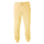 Pigment Dyed Fleece Sweatpants // Yellow (M)