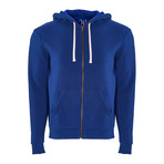 French Terry Zip Up Hoodie // Royal (M)