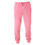 Pigment Dyed Fleece Sweatpants // Pink (XL)