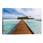 Wooden Jetty To A Tropical Island, Maldives // Matteo Colombo (26"W x 18"H x 1.5"D)