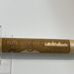 Laser Engraved Wood Mini Bat // MLB Player // Miami Marlins (Sixto Sanchez)