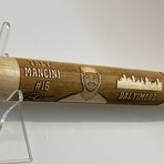 Laser Engraved Wood Mini Bat // MLB Player // Baltimore Orioles – Trey Mancini
