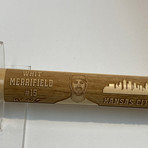 Laser Engraved Wood Mini Bat // MLB Player // Kansas City Royals - Whit Merrifield