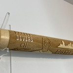 Laser Engraved Wood Mini Bat // MLB Player // Boston Red Sox (Xander Bogaerts)