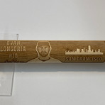 Laser Engraved Wood Mini Bat // MLB Player // San Francisco Giants (Evan Longoria)