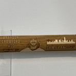 Laser Engraved Wood Mini Bat // MLB Player // San Francisco Giants (Evan Longoria)