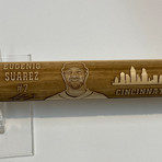 Laser Engraved Wood Mini Bat // MLB Player // Cincinnati Reds - Eugenio Suarez