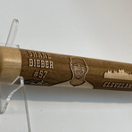 Laser Engraved Wood Mini Bat // MLB Player // Cleveland Indians - Shane Bieber