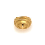Lalique Vibrante 18k Yellow Gold Ring // Ring Size 5.75 // Store Display
