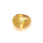 Lalique Vibrante 18k Yellow Gold Ring // Ring Size 7 // Store Display