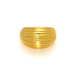 Lalique Vibrante 18k Yellow Gold Ring // Ring Size 7 // Store Display