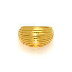 Lalique Vibrante 18k Yellow Gold Ring II // Ring Size 6.5 // Store Display