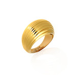 Lalique Vibrante 18k Yellow Gold Ring // Ring Size 8 // Store Display