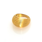 Lalique Vibrante 18k Yellow Gold Ring // Ring Size 8 // Store Display
