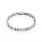 Lalique Ardente Platinum Ring // Ring Size 8.25 // Store Display