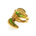 Libellule 18k Yellow Gold + Tsavorite Ring // Ring Size 6.25 // Store Display