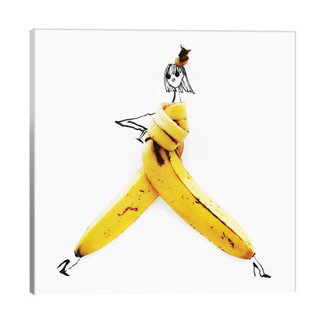 Banana // Gretchen Roehrs (18"W x 18"H x 1.5"D)