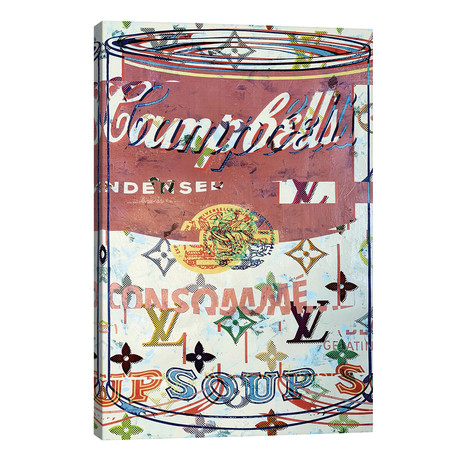 Campbells Soup Disaster in Rose // Taylor Smith (18"W x 26"H x 1.5"D)