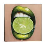 Lime Lips // Vlada Haggerty (18"W x 18"H x 1.5"D)