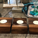 3 Piece Tealight Candle Holder