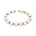 Assael 18k Yellow Gold + South Sea Pearl Bracelet // Store Display