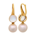 18k Yellow Gold + Moonstone Earrings I // Store Display