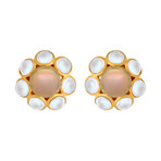 Assael 18k Yellow Gold + South Sea Pearl Earrings I // Store Display