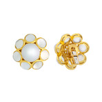 Assael 18k Yellow Gold + South Sea Pearl Earrings II // Store Display