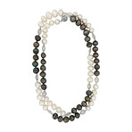 18k White Gold + South Sea Pearl Necklace II // 40" // Store Display