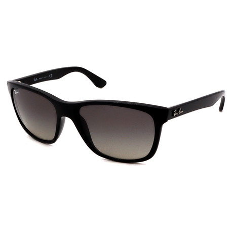 Unisex RB4181-601-71 Square Sunglasses // Black + Gray Gradient