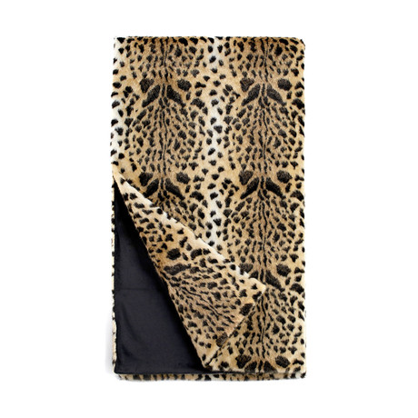 Signature Faux Fur Throw // Leopard