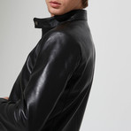 Seydisehir Leather Jacket // Black (3XL)