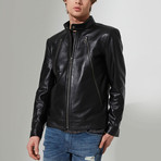 Seydisehir Leather Jacket // Black (L)