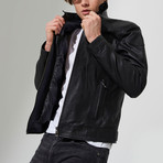 Tilley Leather Jacket // Black (2XL)